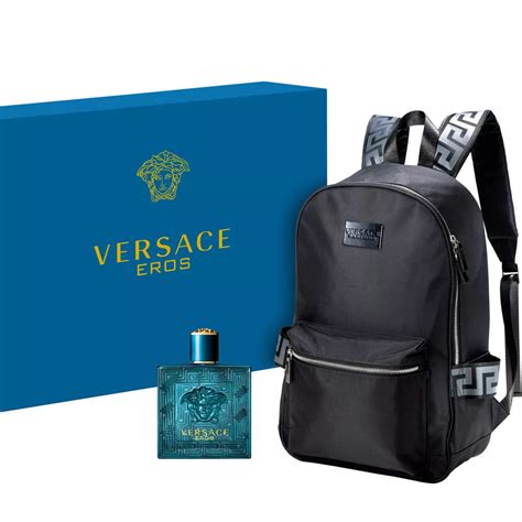 versace eros with bag.